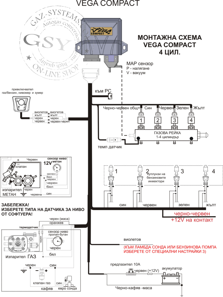 VEGA Compact принтирай схема